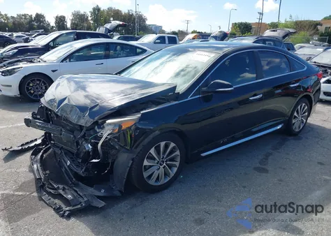 2017 Hyundai Sonata Sport z USA, uszkodzony, nr VIN 5NPE34AF6HH437636